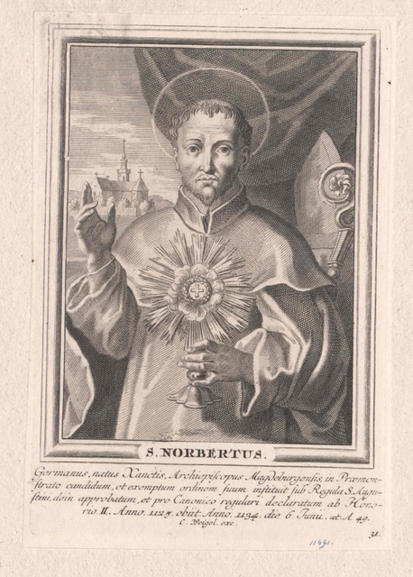 Saint Norbert And Nuns - Picryl Public Domain Image