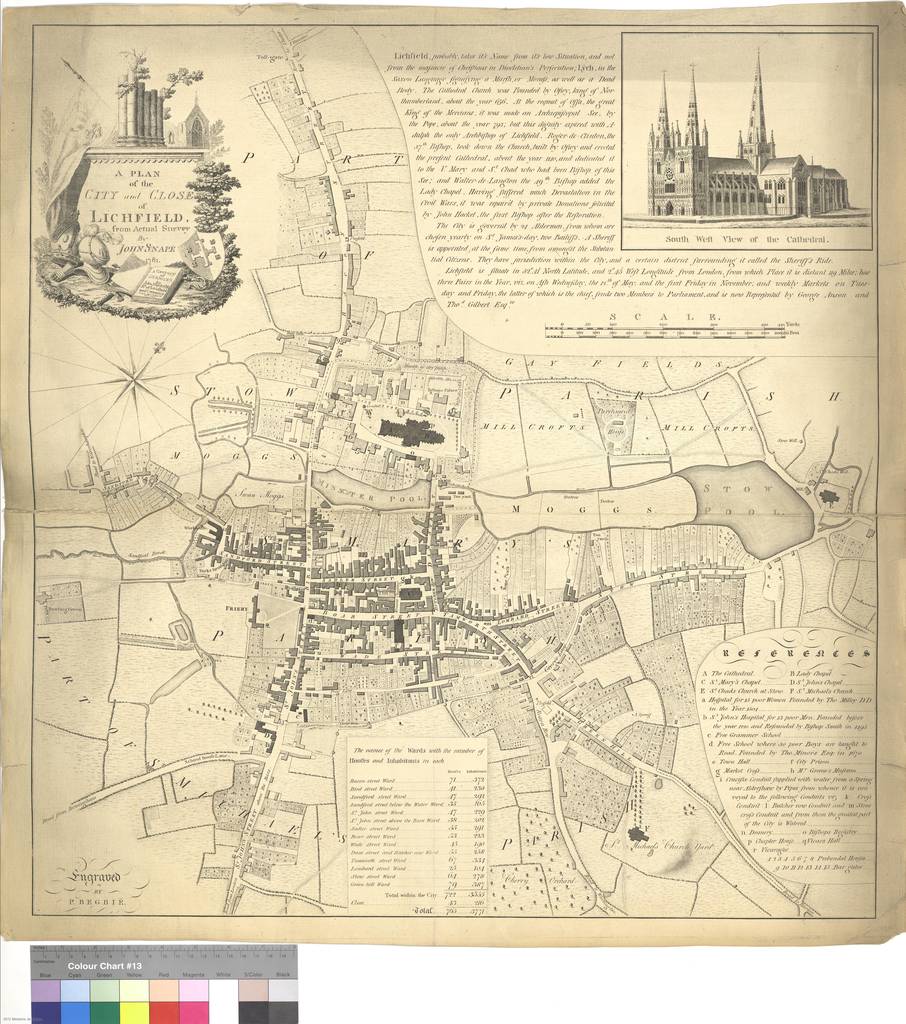 A Plan of the City of Lichfield : from Actual survey [Mapa] - PICRYL ...