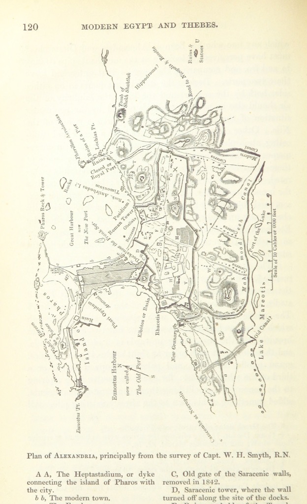 Map From Modern Egypt And Thebes Being A Description Of - 