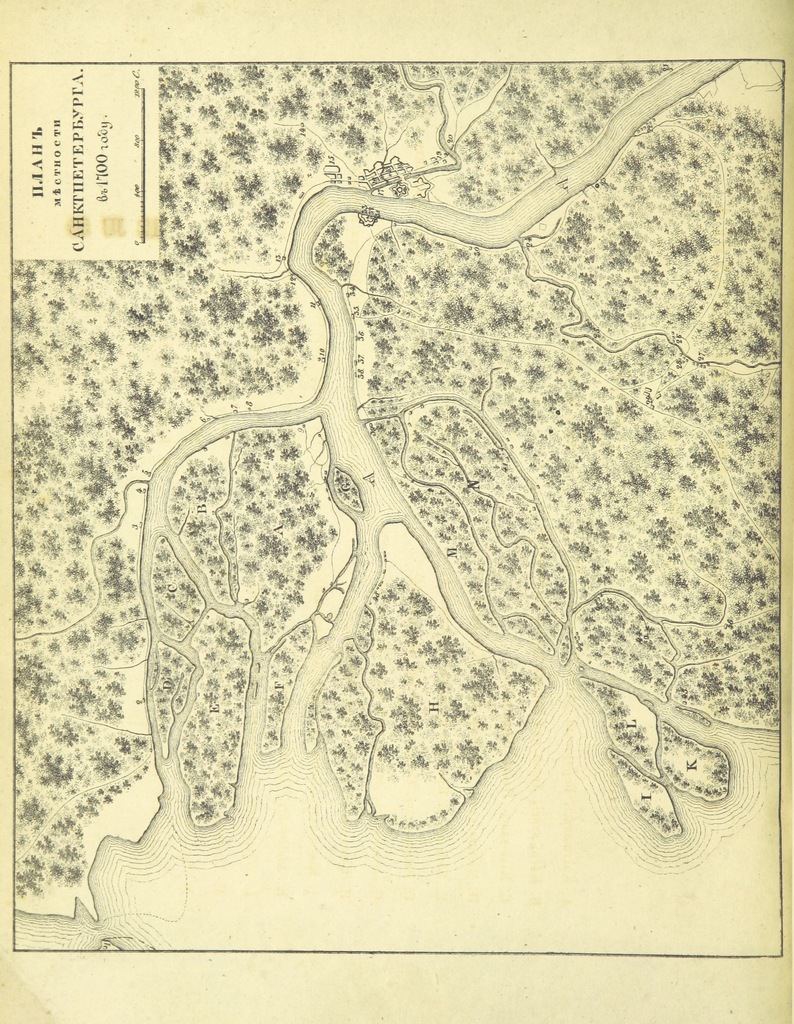 Карта петербурга 1700 года