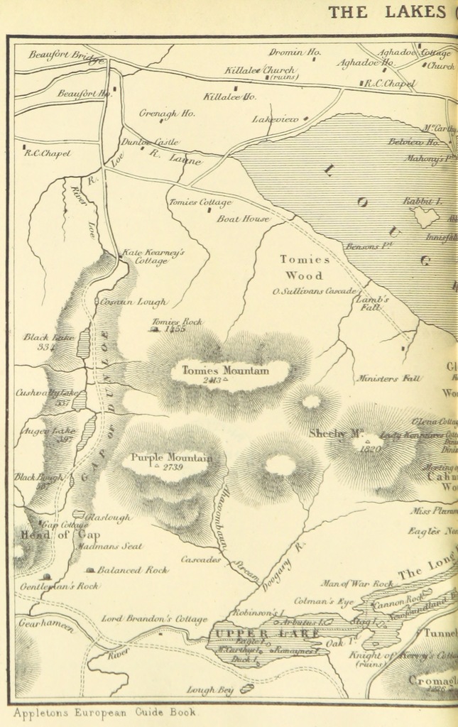 Map From Appletons European Guide Book Illustrated