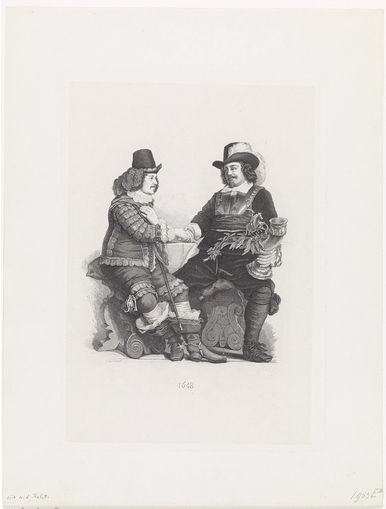 Kapitein Cornelis Jansz Witsen en luitenant Johan Oetgens van Waveren