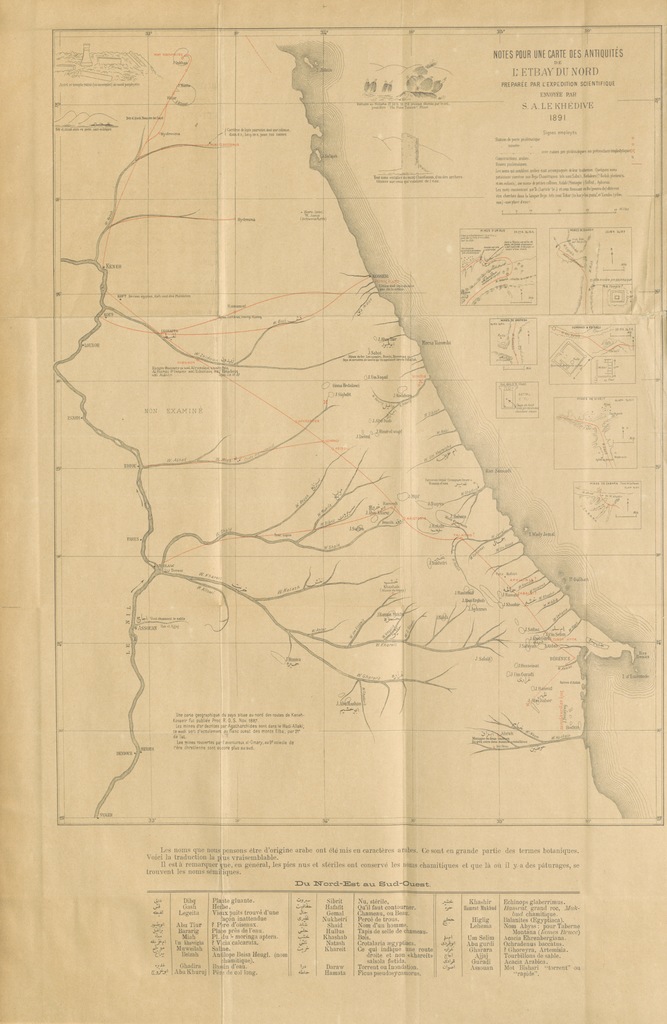 Map From Etude Sur Le Nord Etbai Entre Le Nil Et La Mer Rouge Avec Cartes Et Illustrations Picryl Public Domain Image