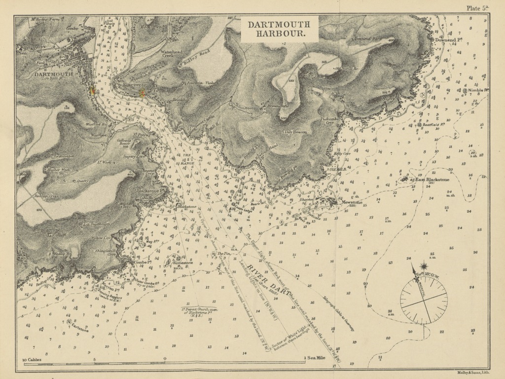 Map From The Pilots Handbook For The English Channel - 