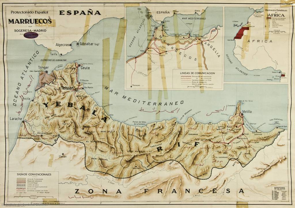 España y Portugal [Material cartográfico] : mapa político y de  comunicaciones - PICRYL - Public Domain Media Search Engine Public Domain  Search