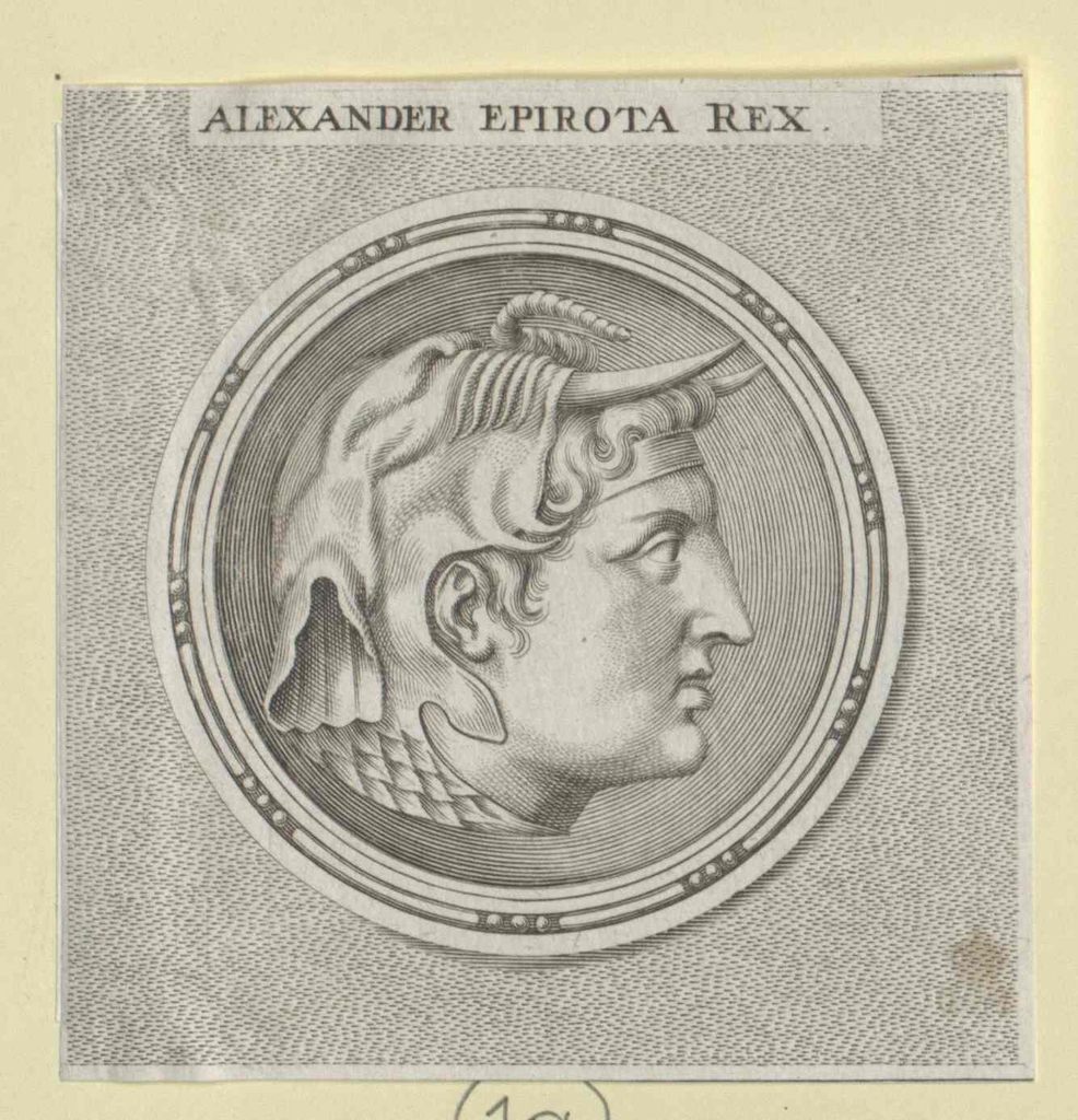 Alexander I., König von Epirus - Public domain portrait engraving - PICRYL  - Public Domain Media Search Engine Public Domain Image