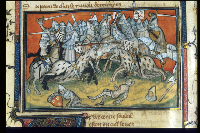 Surrender of Tarascon from BL YT 35, f. 210v - PICRYL Public Domain Image