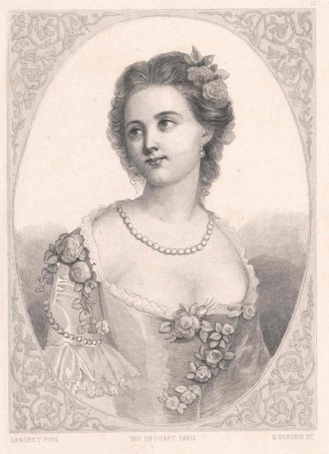 Camargo, Marie Anne Cupis de - Public domain portrait engraving ...