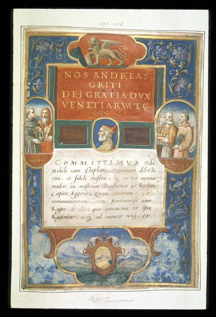 Commission From Andrea Gritti To Stefano Trevisan From Bl Add 916 F 4 F 4 Picryl Public Domain Image