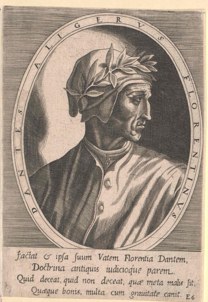 Dante Alighieri Public domain portrait engraving PICRYL