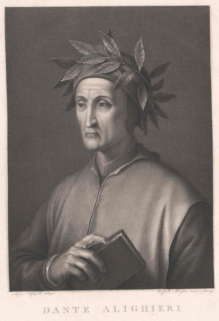 Dante Alighieri Public domain portrait engraving PICRYL