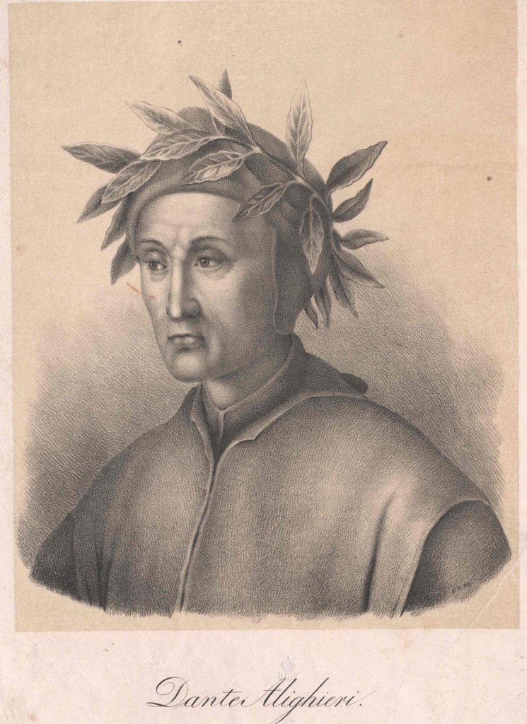 Dante Alighieri Public domain portrait engraving PICRYL