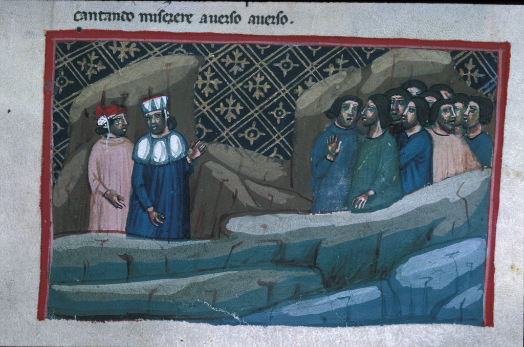 The Divine Comedy by Dante Alighieri , Inferno, Canto 34 : Virgil and Dante  ascend to the upper