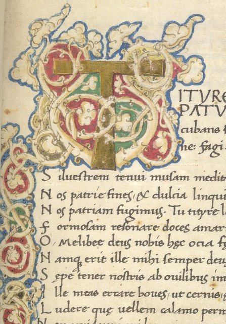 Illuminated initial from BL King's 25, f. 1 - PICRYL Public Domain Image