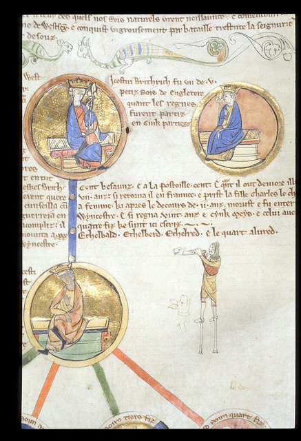 Rollo and his descendants from BL Royal 14 B V, Membrane 4 and 5 - PICRYL Public Domain Image