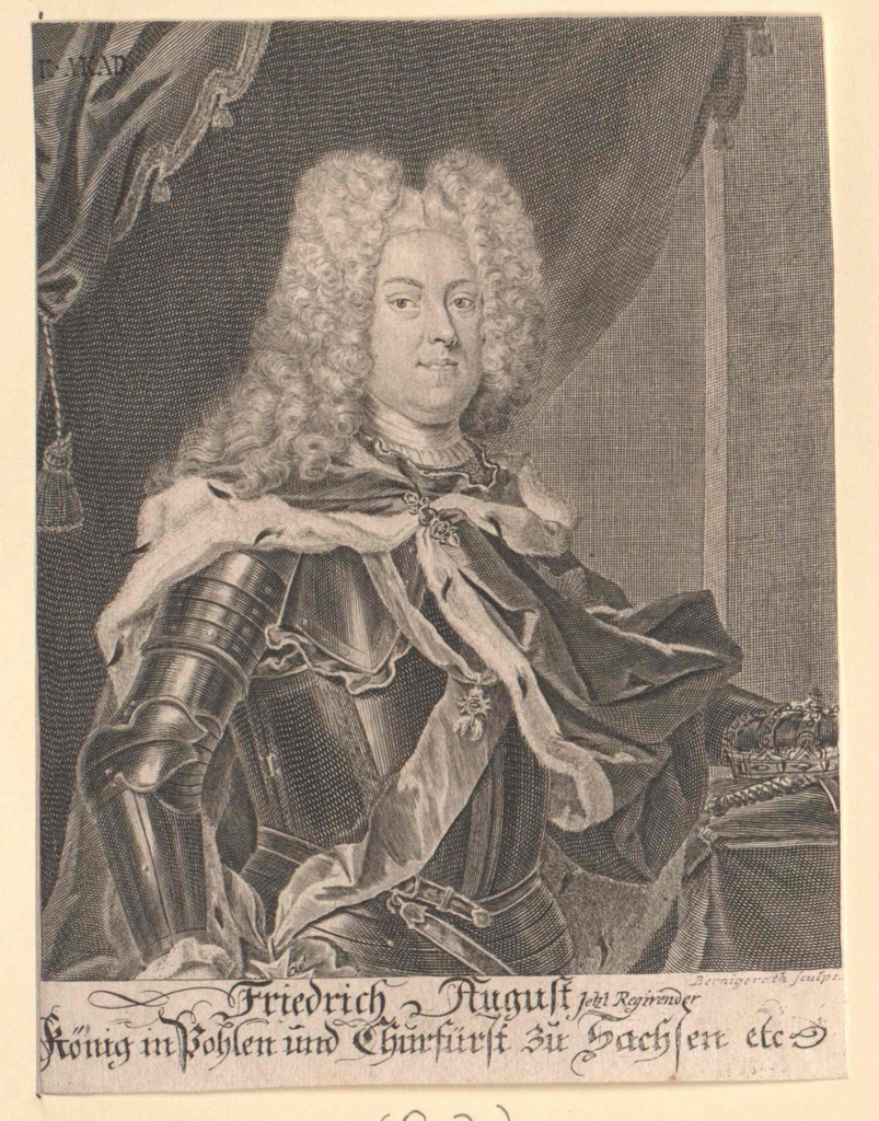 Август II сильный (1670–1733). Курфюрст модель. Бернард де Мандевиль (1670–1733). Август 2 сильный