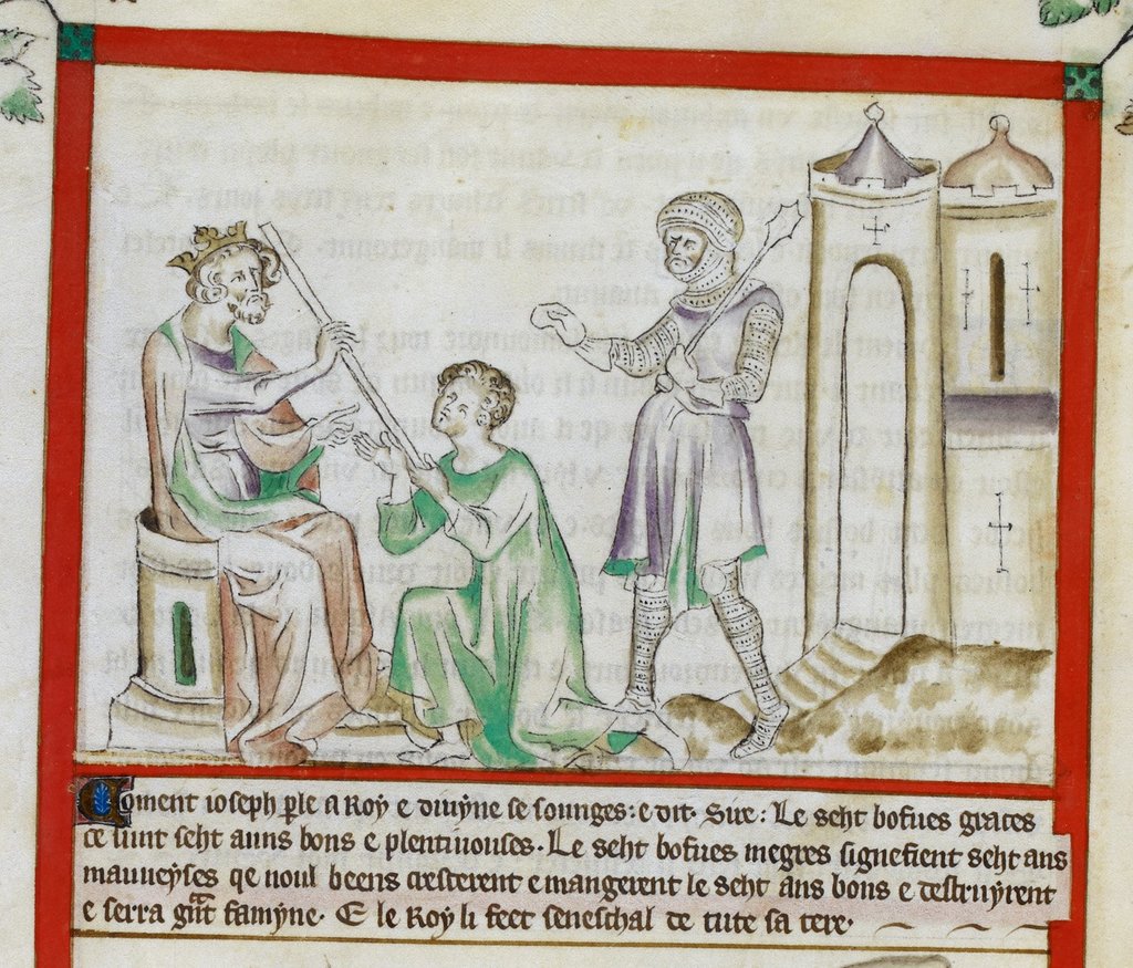 Joseph As Overseer From Bl Royal 2 B Vii F 17v Picryl Public Domain Image