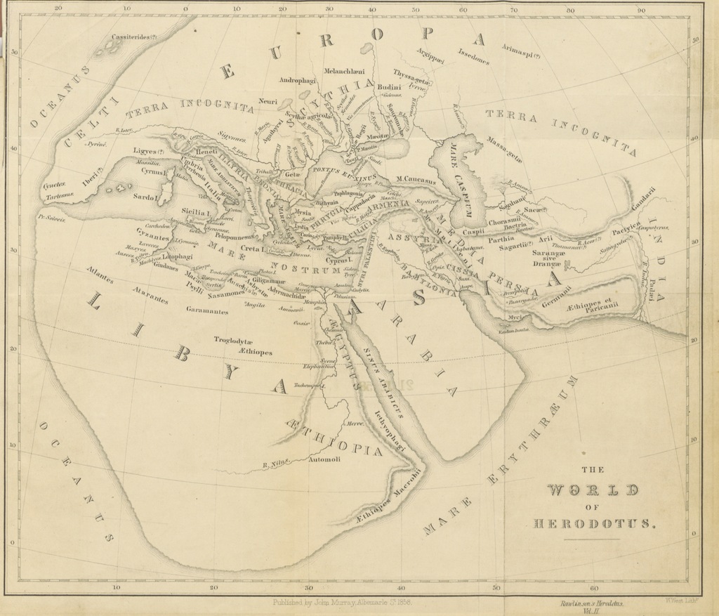 Карта мира по геродоту