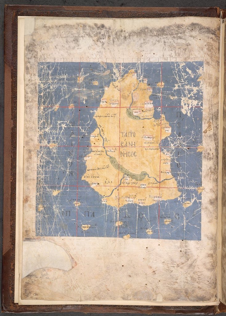 Ptolemy S Map Of Sri Lanka Ptolemaic Map Of Taprobana (Sri Lanka) From Bl Burn 111, F. 1V - Picryl  Public Domain Search