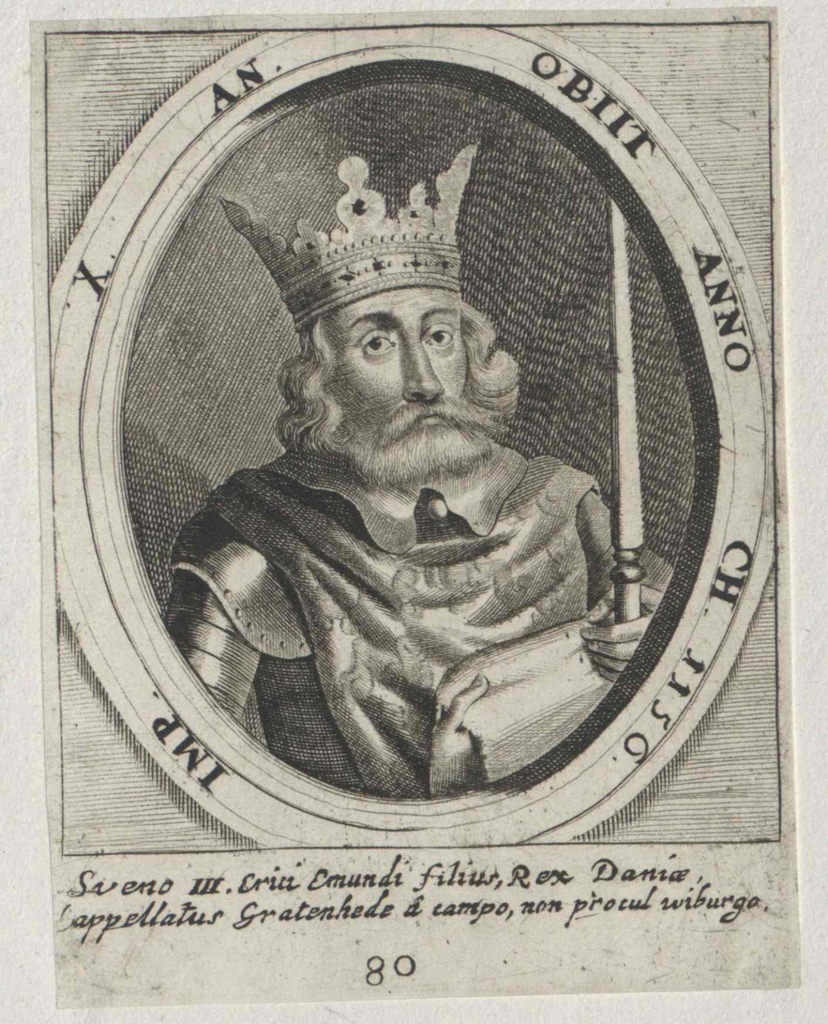 Sven III., König von Dänemark - Public domain portrait engraving - PICRYL -  Public Domain Media Search Engine Public Domain Search