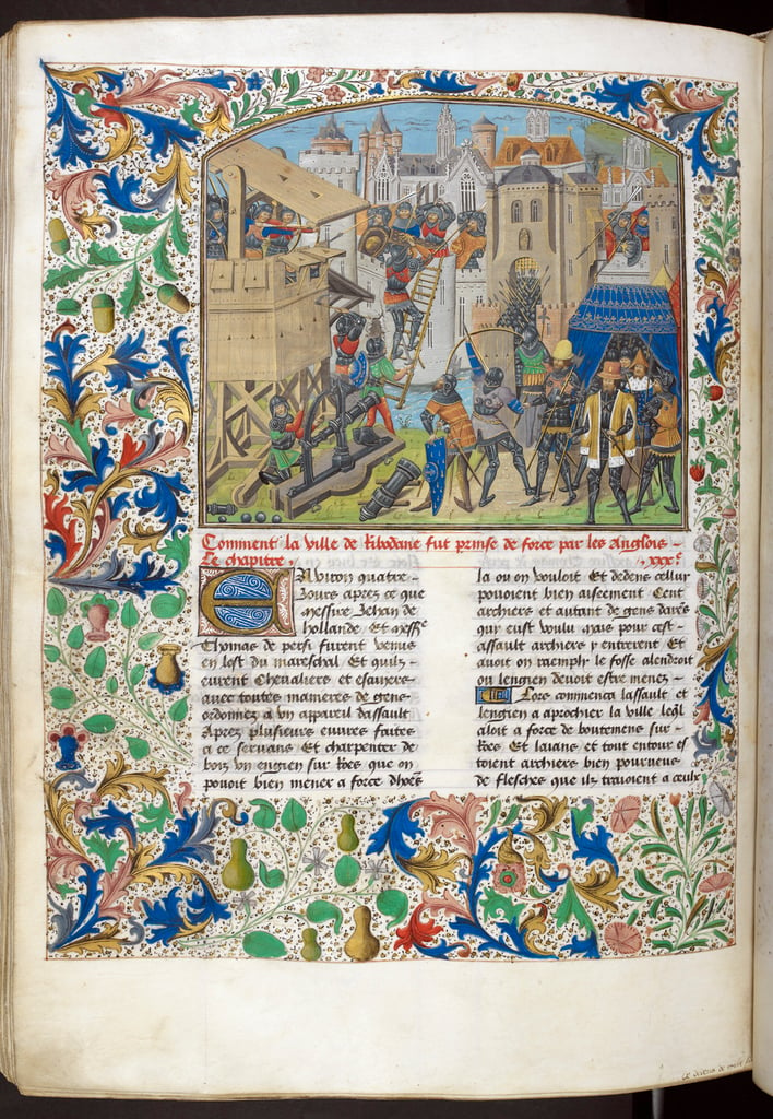 Taking of Ribodane from BL Royal 14 E IV, f. 281v - PICRYL Public Domain Search