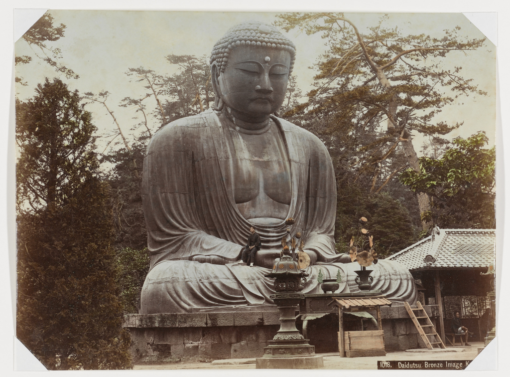 Daibutsu (“Grote bronzen beeld in de Kotoku-in Tempel in Kamakura - PICRYL - Public Domain Media Search Engine Public Domain Search