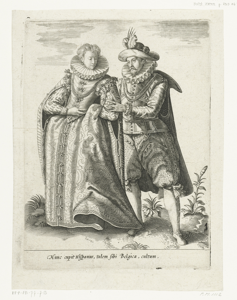 Man en vrouw modieuze kleding van de zuidelijke Nederlanden, ca. 1600 - PICRYL Public Domain Search