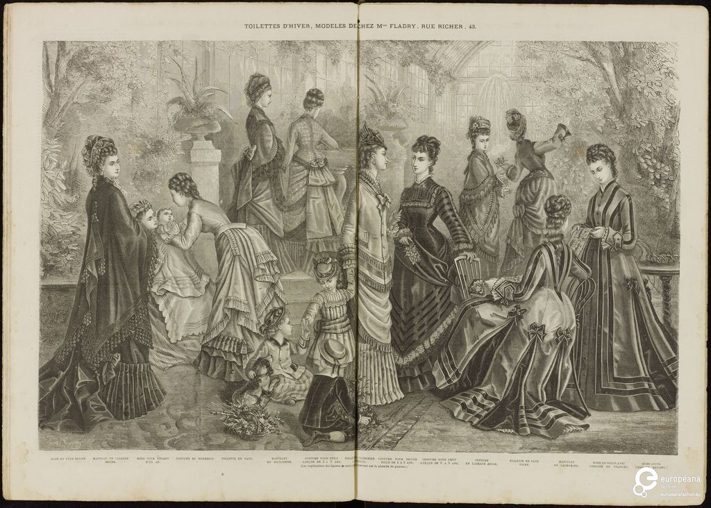 prent uit 'La mode illustrée' 1875-11-07 - PICRYL - Public Domain